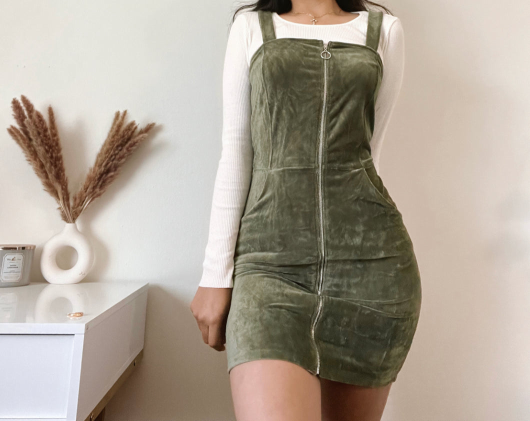Vestido Autumn Bliss (verde oliva)